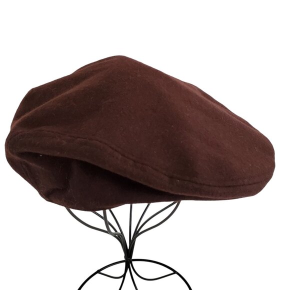 Chaps by Ralph Lauren Cabbie Newsboy Hat Men's Size S/M Brown 7 in Wool Blend - Picture 13 of 13